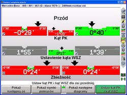 ustawianie zbieznosci geometria kol 1 m